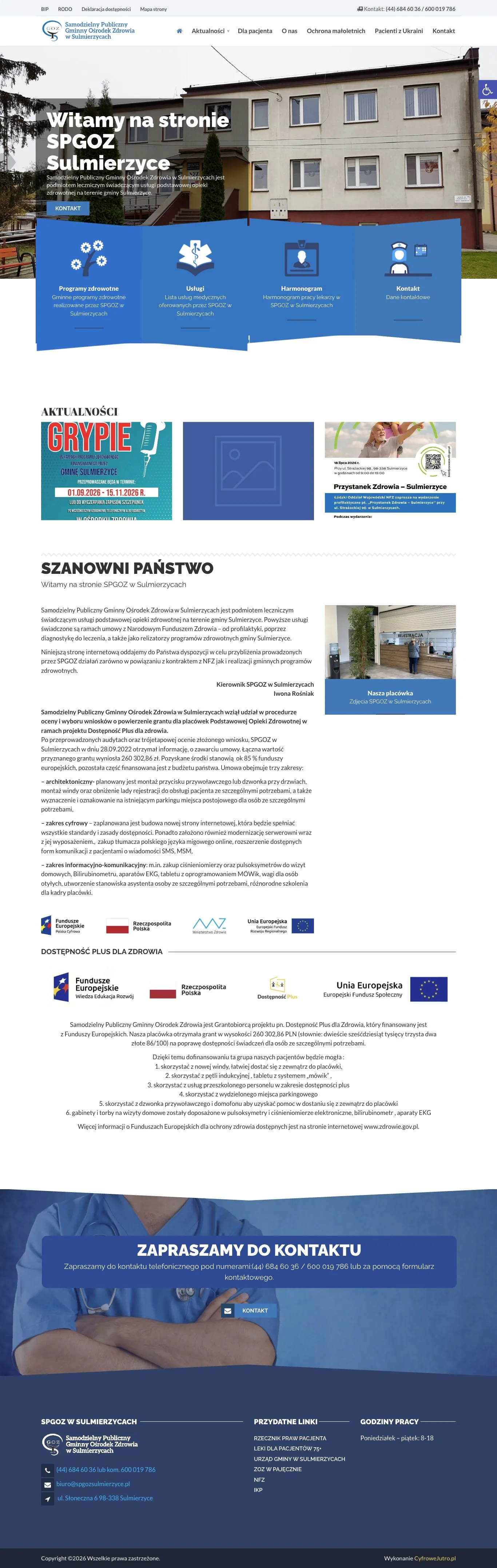 Prezentacja realizacji SPGOZ Sulmierzyce z portfolio Cyfrowego Jutra